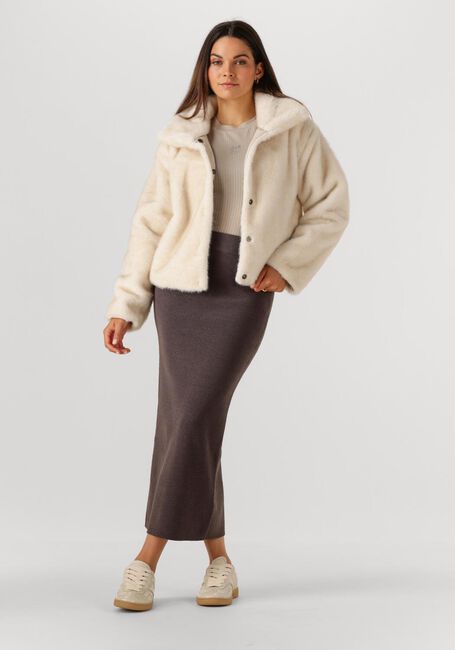 Ecru NUKUS Faux fur jas PLEUN JACKET - large