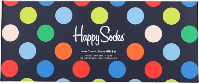 Blauwe HAPPY SOCKS Sokken 4-PACK CLASSIC SOCKS GIFT SET - large