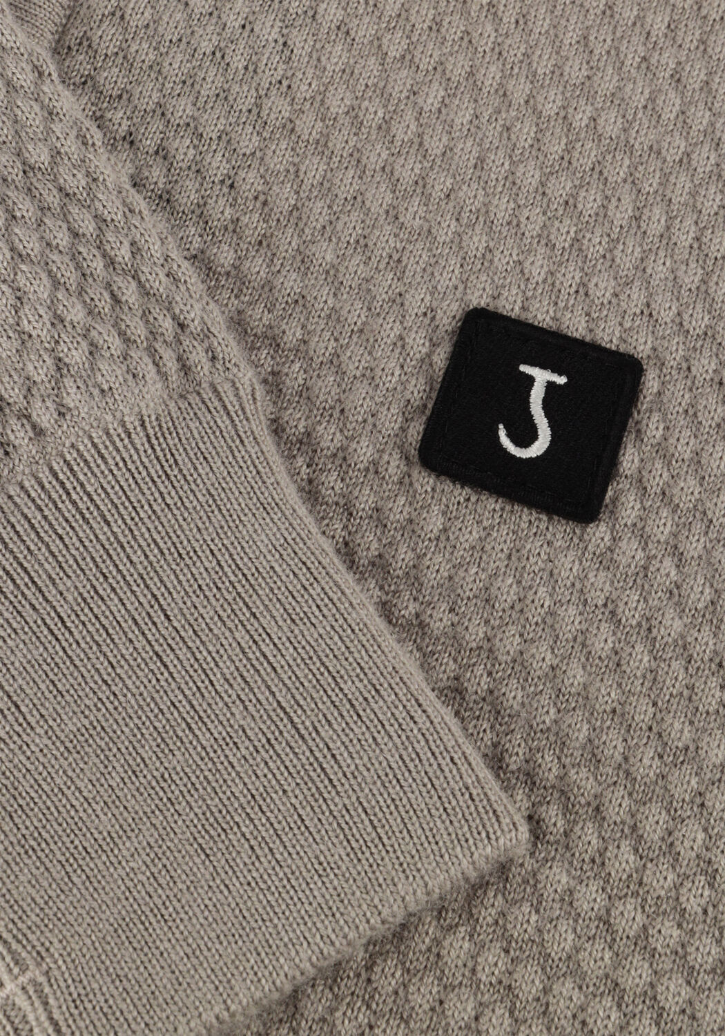 Lichtgrijze BUTCHER OF BLUE Trui STRUCTURE HALFZIP - large