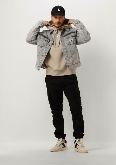 Taupe CALVIN KLEIN Sweater MONOLOGO HOODIE - large