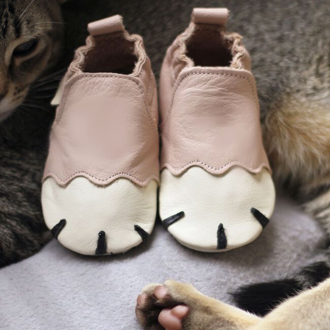 Roze BOUMY Babyschoenen PAWS Roze BOUMY Babyschoenen PAWS - large