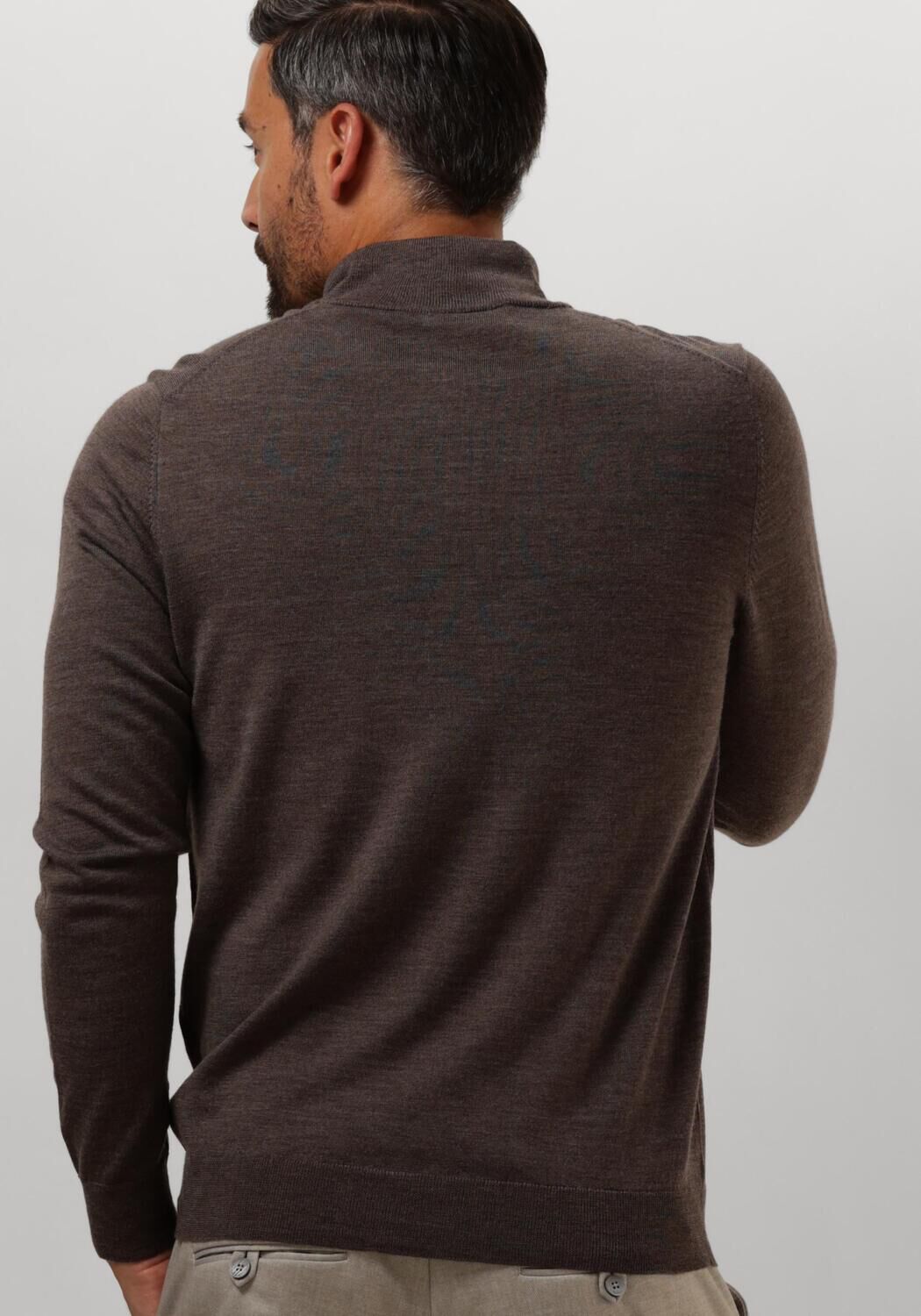 PROFUOMO Heren Truien & Vesten Pullover Half Zip Taupe