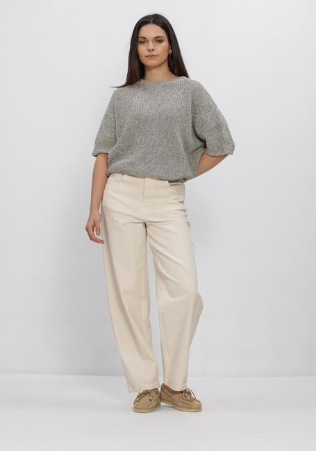 Grijze SIMPLE Top SHORT SLEEVE TOP - large