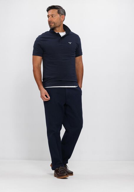 Donkerblauwe BARBOUR Polo LIGHTWEIGHT SPORTS POLO SHIRT - large