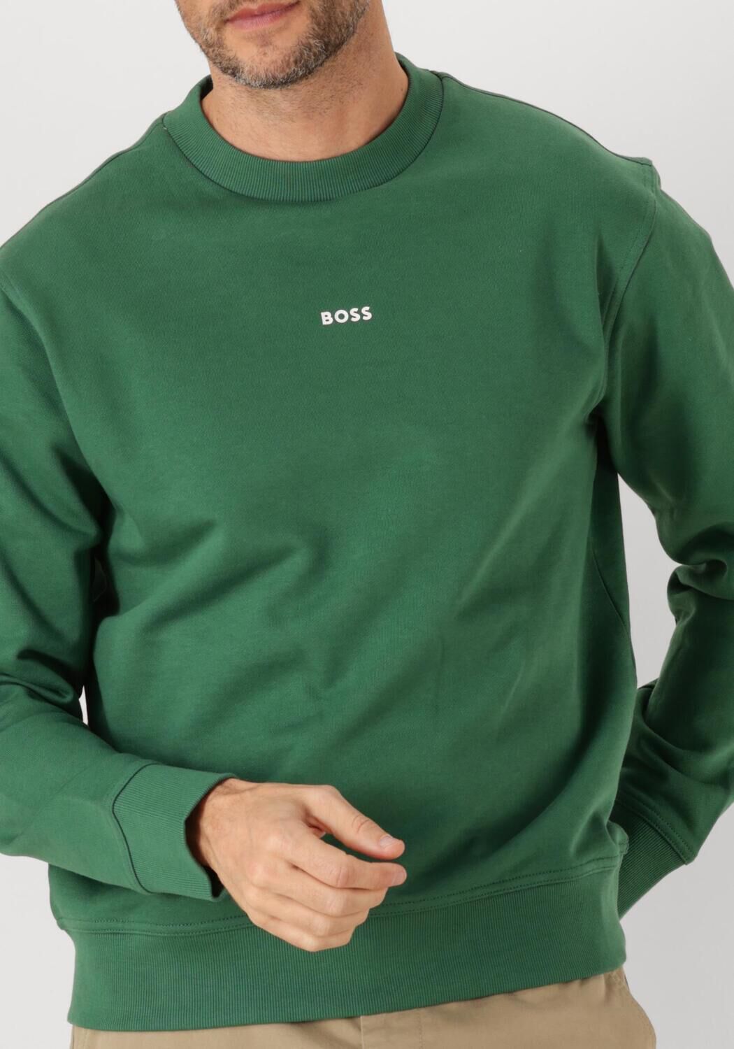 BOSS ORANGE Heren Truien & Vesten Wesmallcrew 10244192 01 Groen