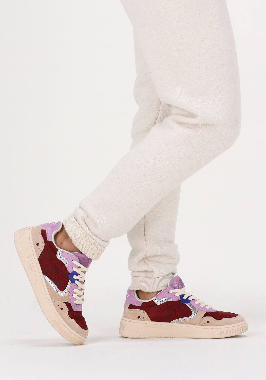 Paarse SCOTCH & SODA Lage sneakers ELLI - large