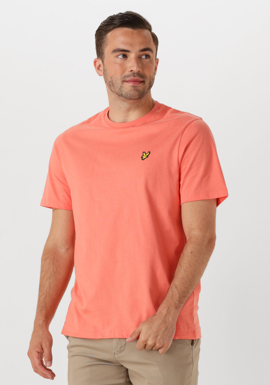 LYLE & SCOTT Heren Polo's & T-shirts Plain T-shirt Koraal