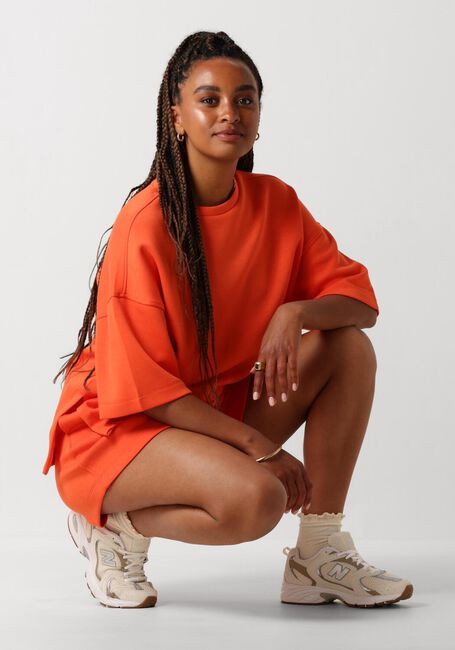 Rode MSCH COPENHAGEN Broeken MSCHBESSIA IMA Q SWEAT SHORT - large