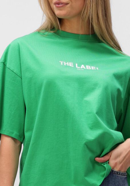 Groene ALIX THE LABEL T-shirt LADIES KNITTED THE LABEL T-SHIRT - large