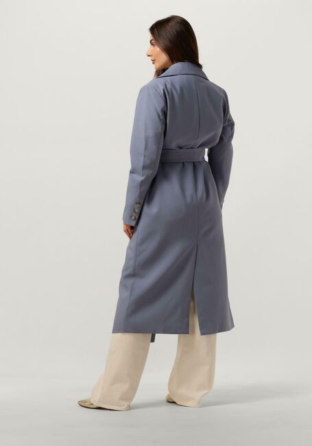 Lichtblauwe NOTRE-V Trenchcoats NV-DARON BELTED COAT - large