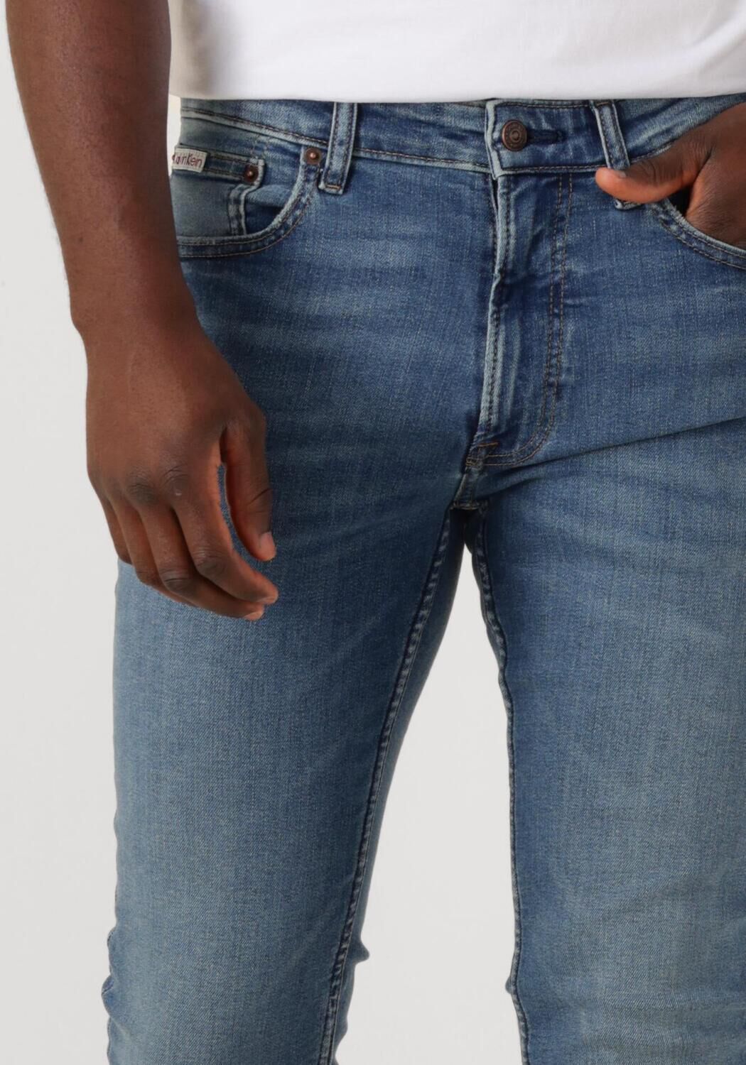 CALVIN KLEIN Heren Jeans Skinny Canyon Blue Jean Regen Blauw