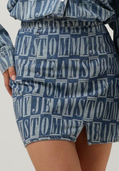 Blauwe TOMMY JEANS Minirok TJW TJ DENIM SPELLOUT MINI SKIRT - large