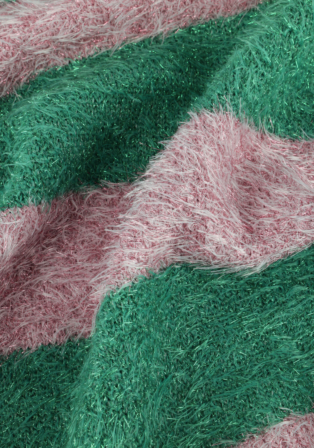 Paarse DAILY BRAT Trui TWINKLE STRIPED SWEATER - large