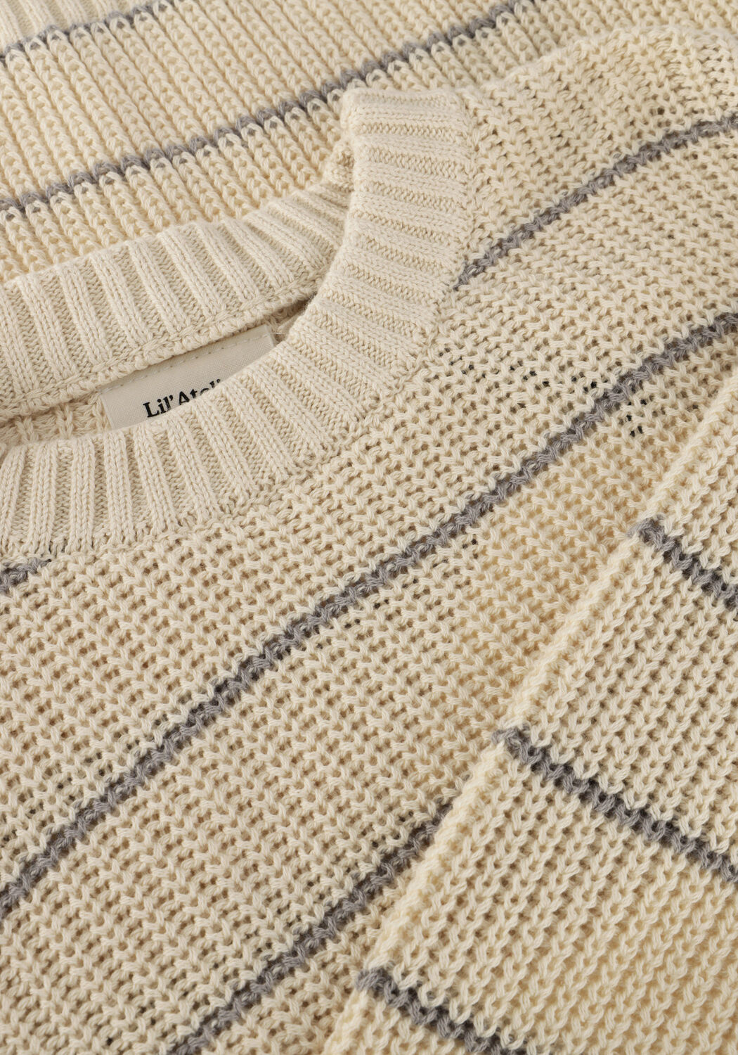 Ecru LIL' ATELIER Trui NMMEMLEN LS KNIT STRIPES LIL - large