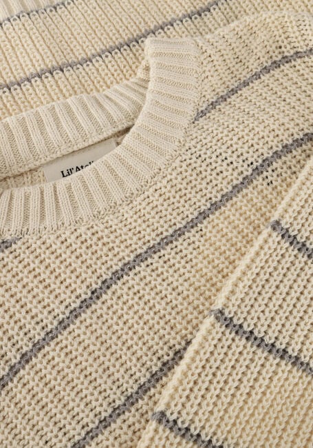Beige LIL' ATELIER Trui NMMEMLEN LS KNIT STRIPES LIL - large