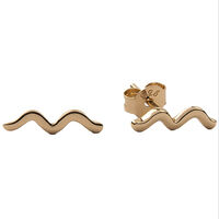 Gouden ATLITW STUDIO Oorbellen PARADE EARRINGS WAVE - medium