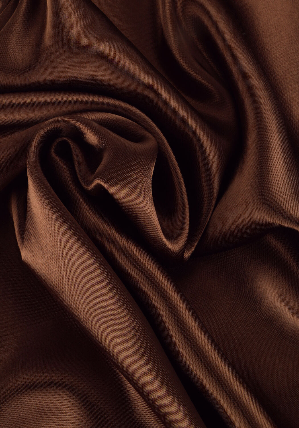 Bruine VANILIA Midirok BIAS SATIN SKIRT - large