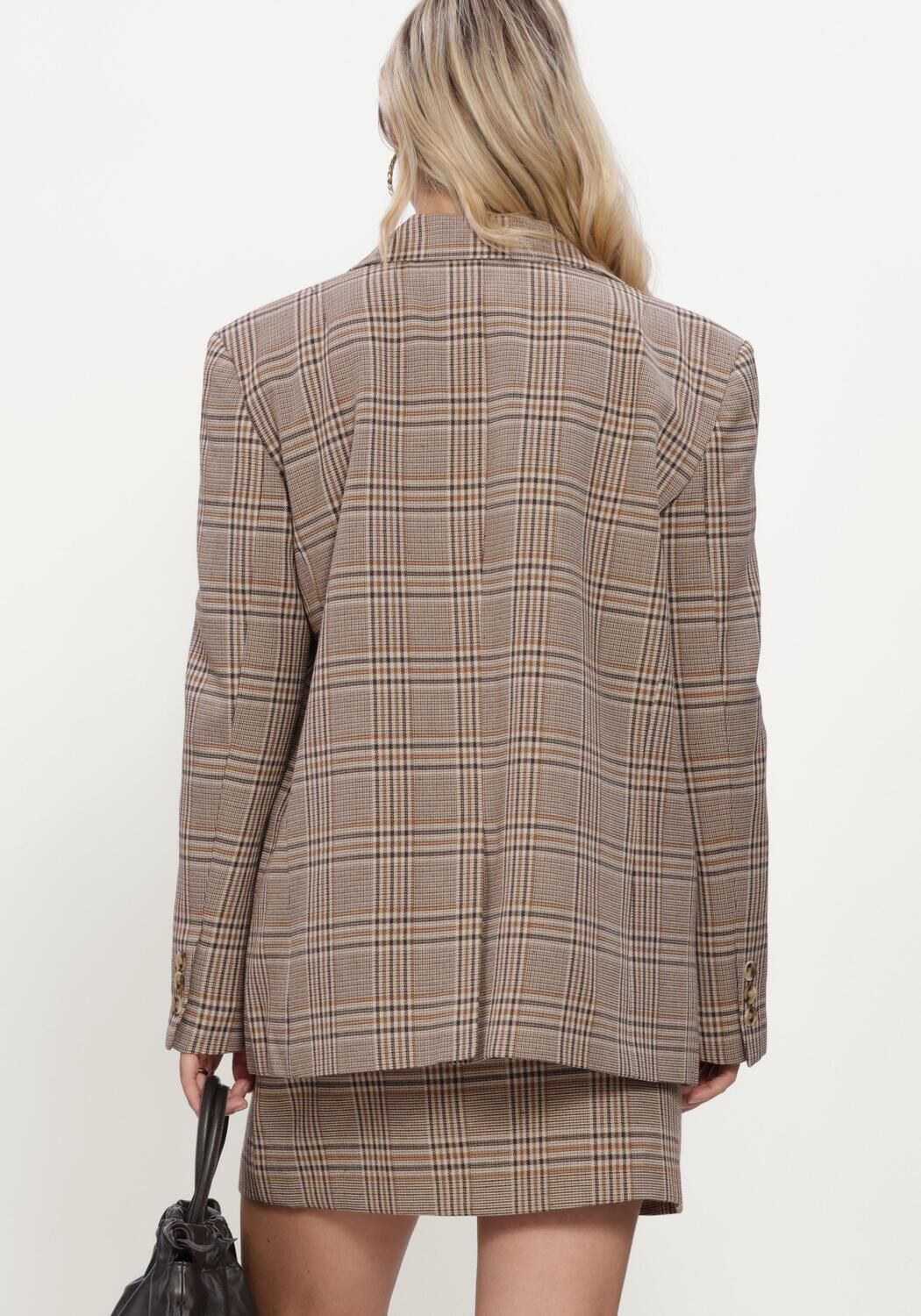 Beige SIMPLE Blazer WV-PL-AC-CHECK-26-3 - large