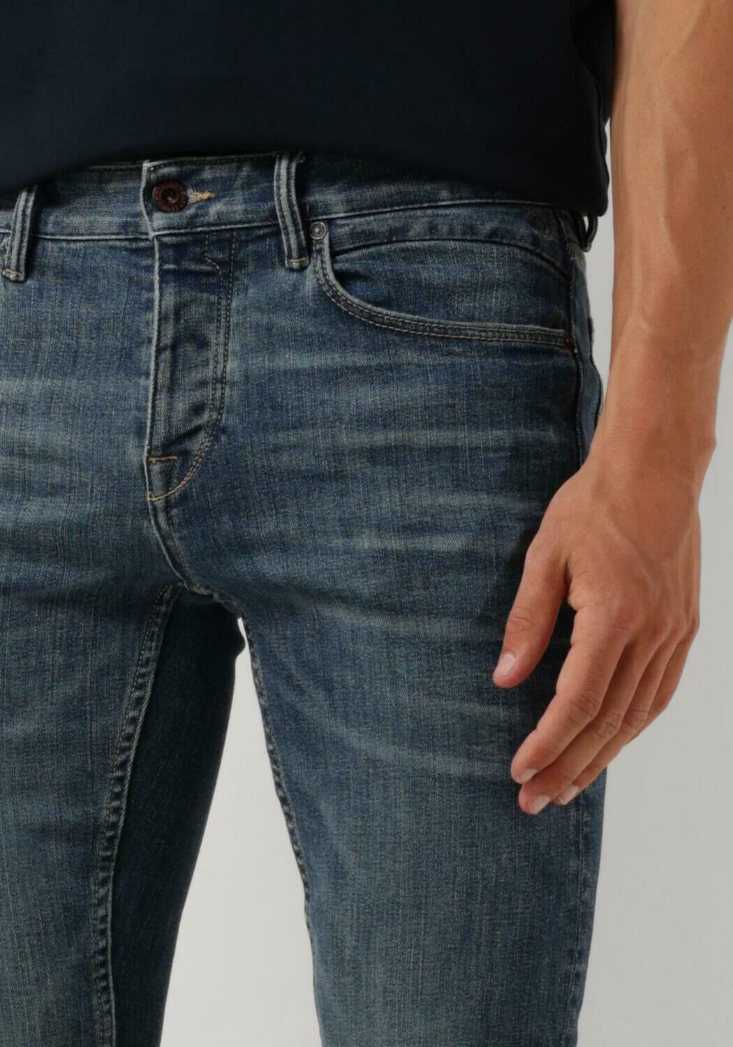 CAST IRON Heren Jeans Riser Slim Repair Gct Blauw