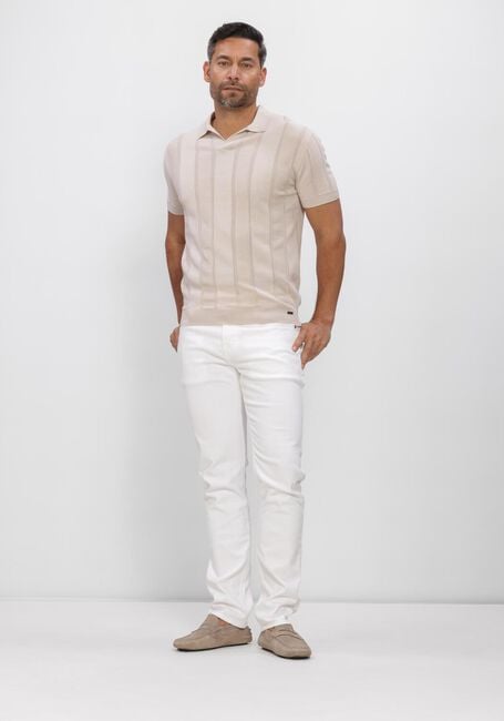 Beige GENTILUOMO Polo POLO NO BUTTONS SS - large