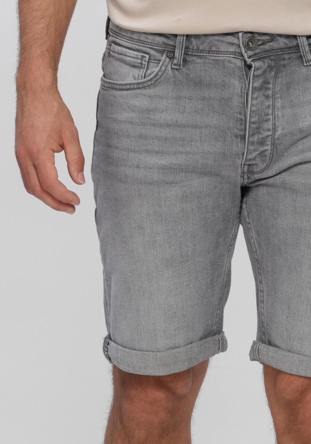 Grijze PURE PATH Shorts THE MILES SLIM FIT SHORT - large