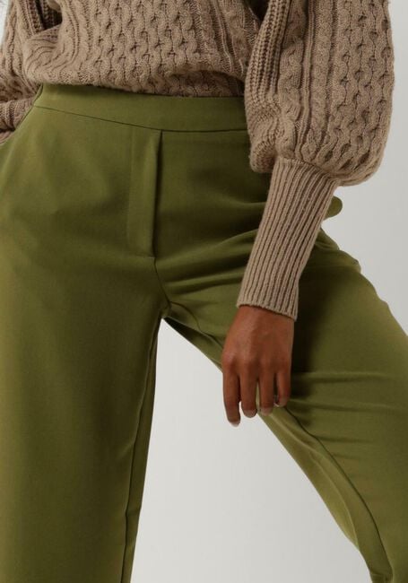 Groene MSCH COPENHAGEN Wijde broek TAIRA HEDVIG PANTS - large