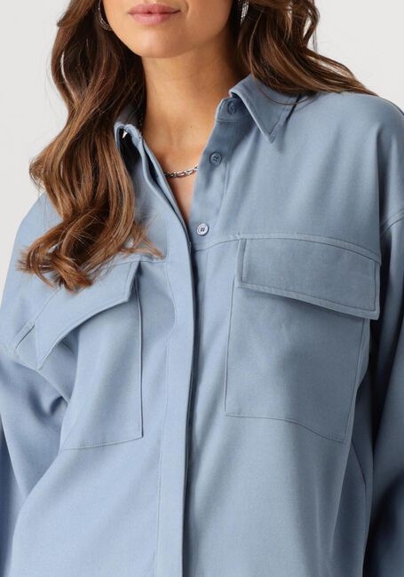 Blauwe MINUS Blouses LIVINA OVERSIZED SHIRT - large