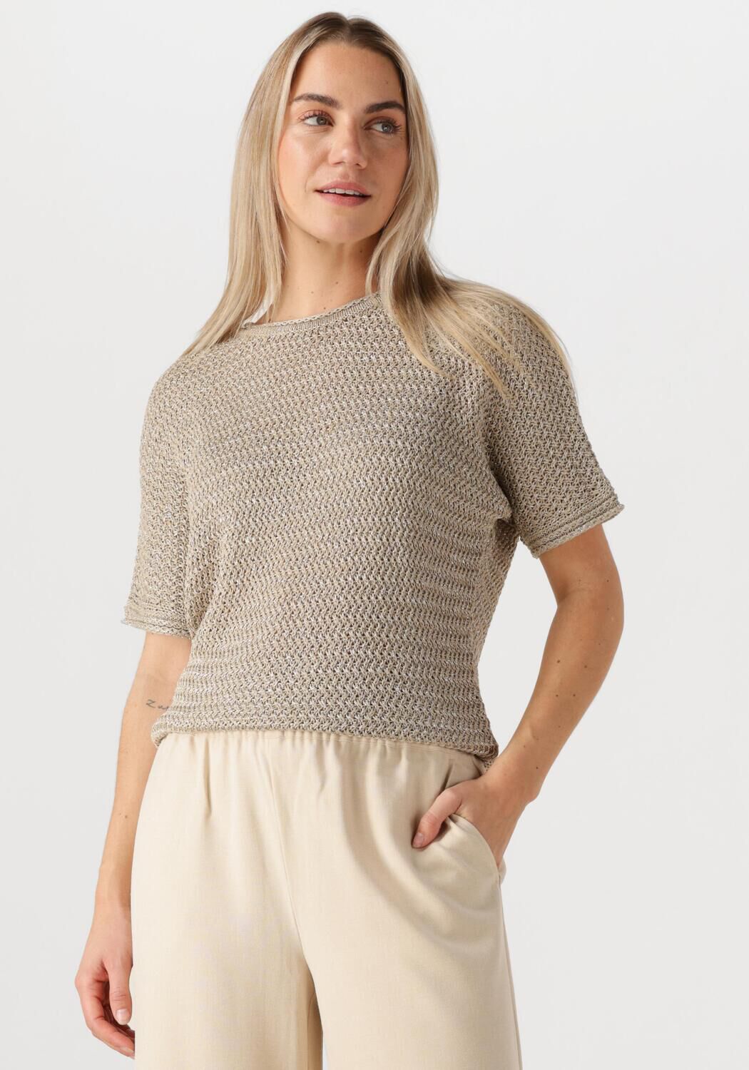 BEAUMONT Dames Truien & Vesten Hearty Pullover Beige