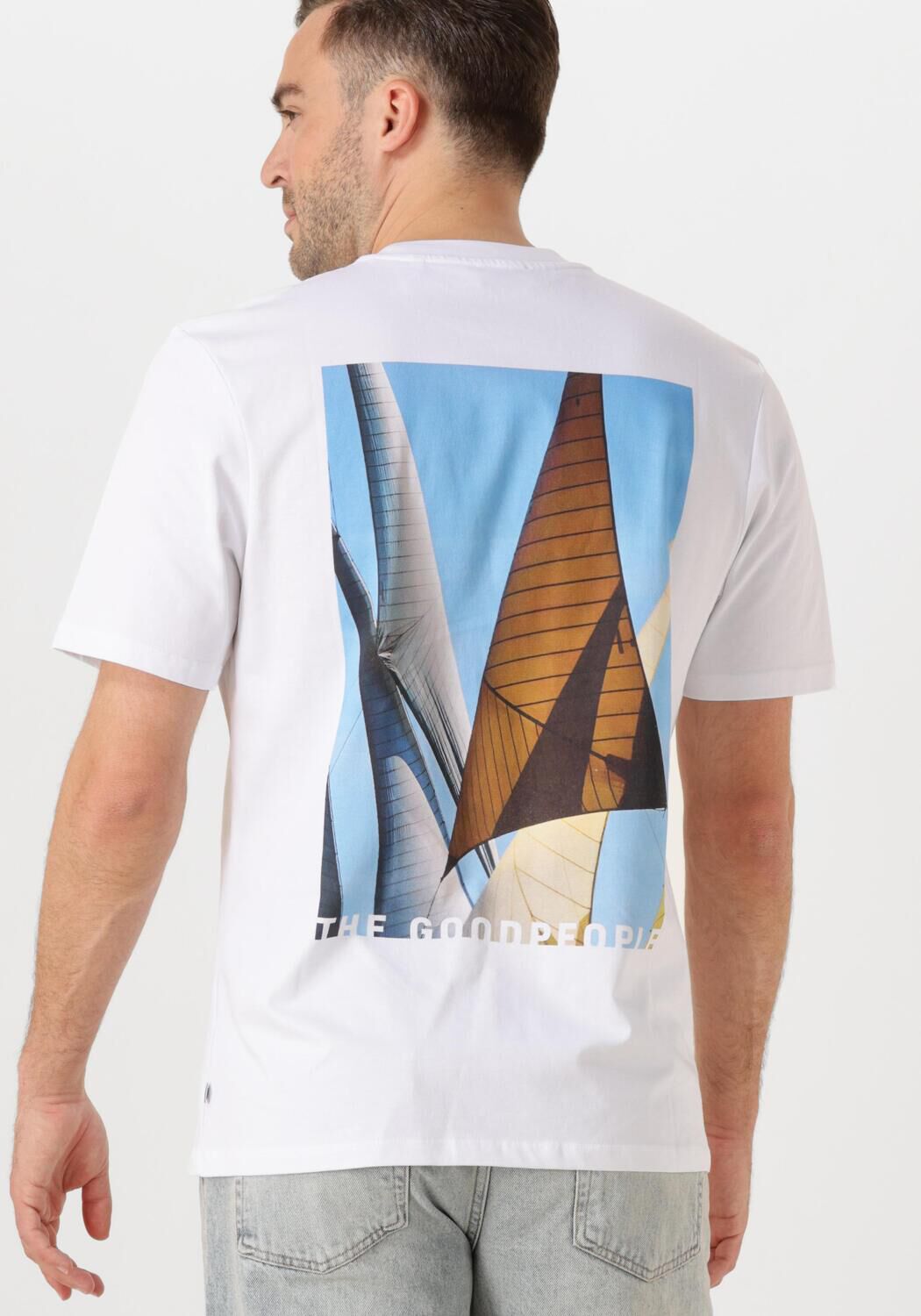 THE GOODPEOPLE Heren Polo's & T-shirts Tphoto Wit