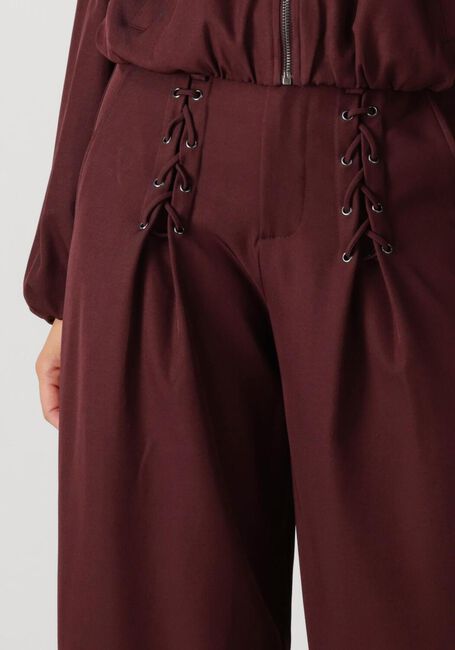 Bordeaux CO'COUTURE Pantalon LUNA EYELET WIDE LONG PANT - large