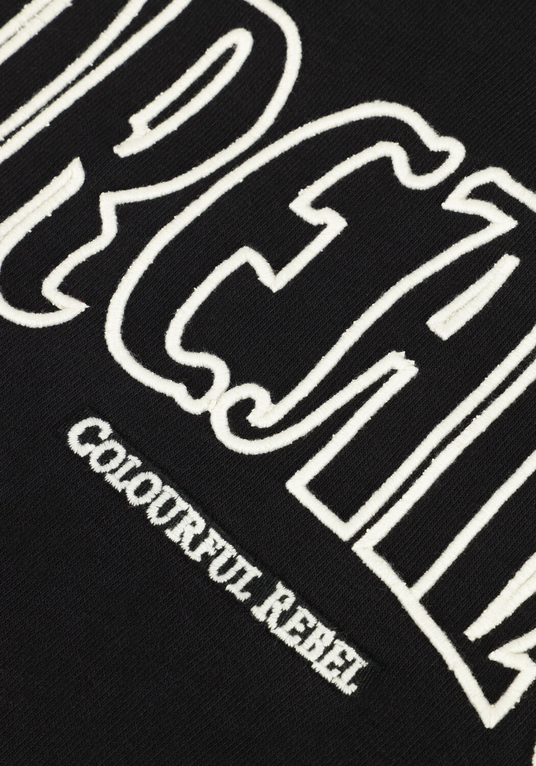 Zwarte COLOURFUL REBEL Sweater DREAMER EMBRO BASIC SWEAT - large