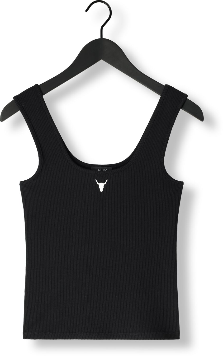 ALIX THE LABEL Dames Tops & T-shirts Ladies Knitted Tanktop Zwart