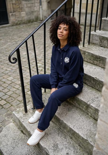 Donkerblauwe DEBLON SPORTS Sweater LOTTE SWEATER - large