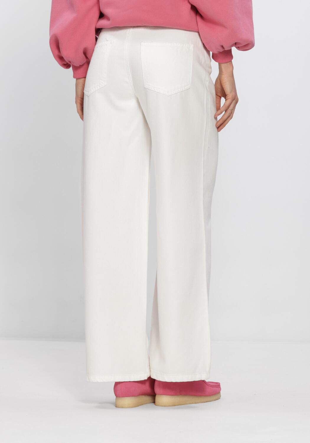 Blauwe OBJECT Wide jeans OBJROSIE MW WIDE JEANS - large