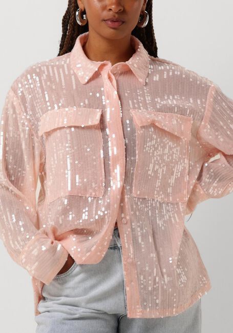 Roze ALIX THE LABEL Blouses LADIES WOVEN SEQUIN BLOUSE - large