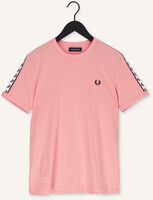 Roze FRED PERRY T-shirt TAPED RINGER T-SHIRT Roze FRED PERRY T-shirt TAPED RINGER T-SHIRT - medium
