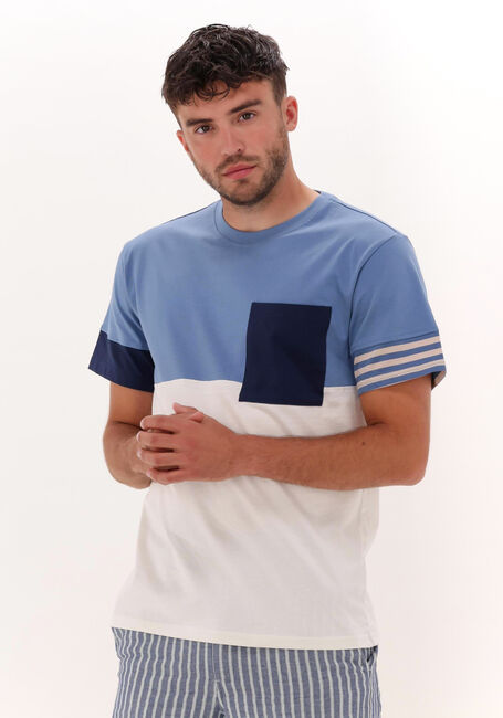 Blauwe ANERKJENDT T-shirt AKKIKKI CB STRIPE TEE - large