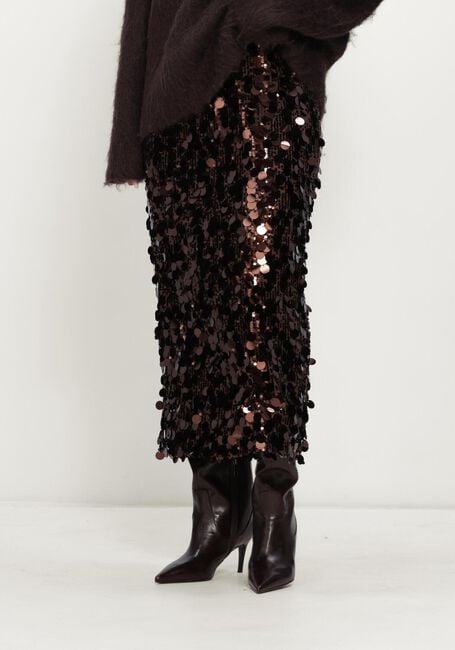Bruine POM AMSTERDAM Maxirok LINA CHOCOLATE BROWN - large