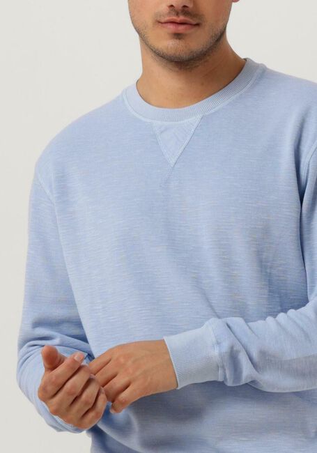 Blauwe SCOTCH & SODA Trui GARMENT DYED STRUCTURED SWEATSHIRT - large