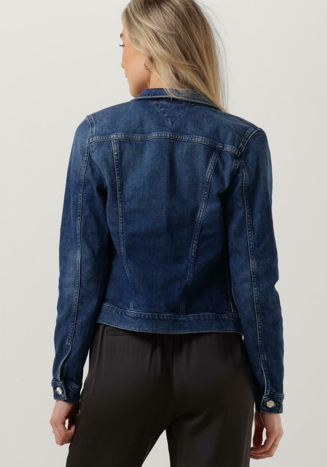 Tommy hilfiger spijkerjas logo achterkant dames top