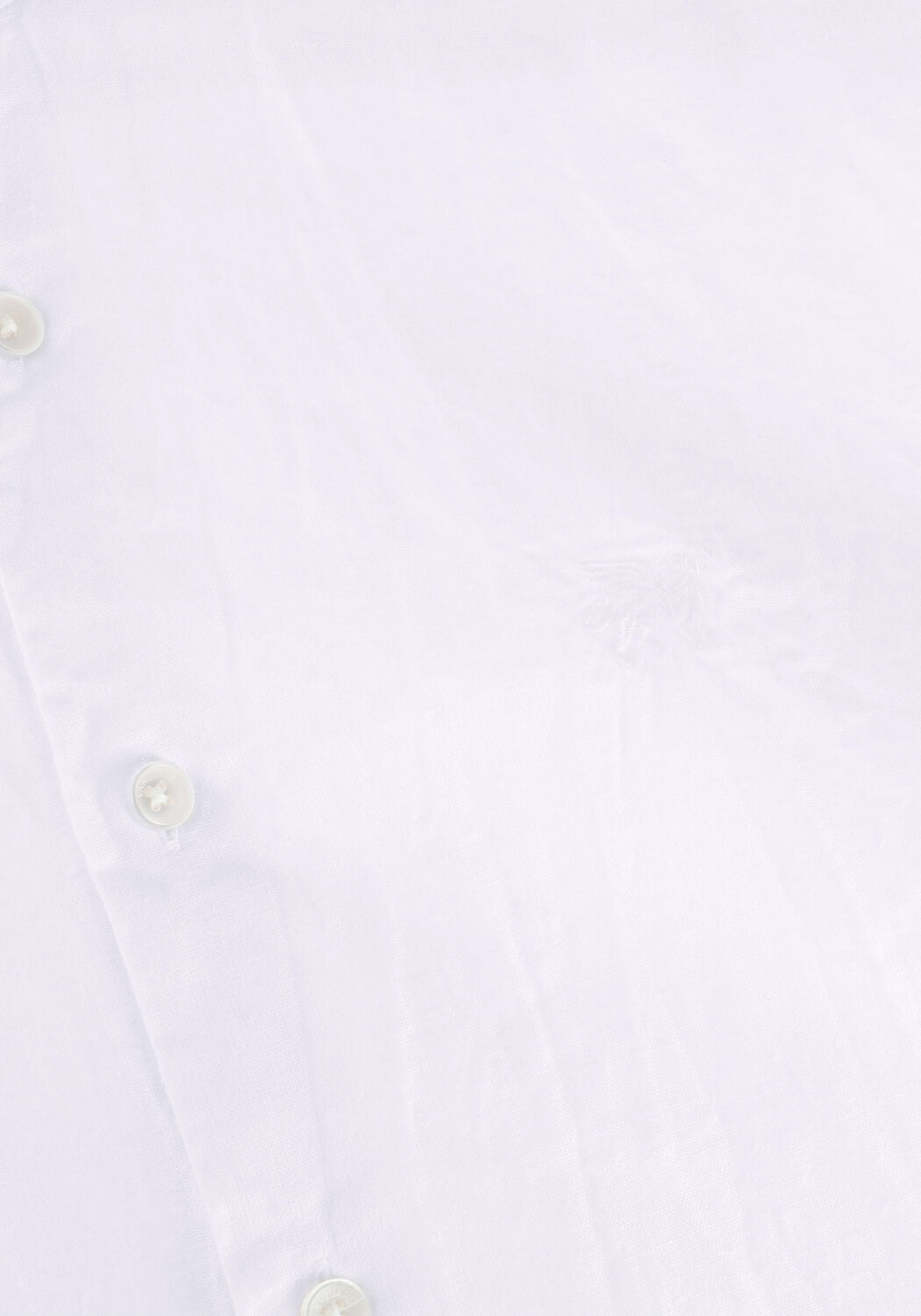 Witte VANGUARD Casual overhemd LONG SLEEVE SHIRT LINEN COTTON BLEND - large