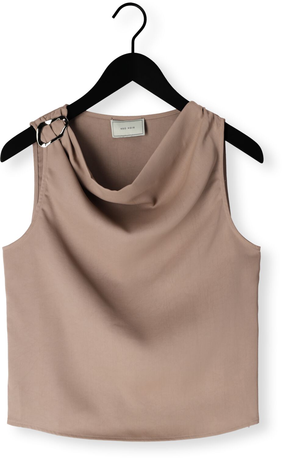 NEO NOIR Dames Tops & T-shirts Scotta Dull Sateen Top Taupe