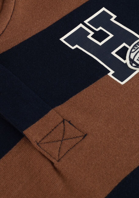 Multi TOMMY HILFIGER Trui VARSITY STRIPE BUTTON HOODIE - large