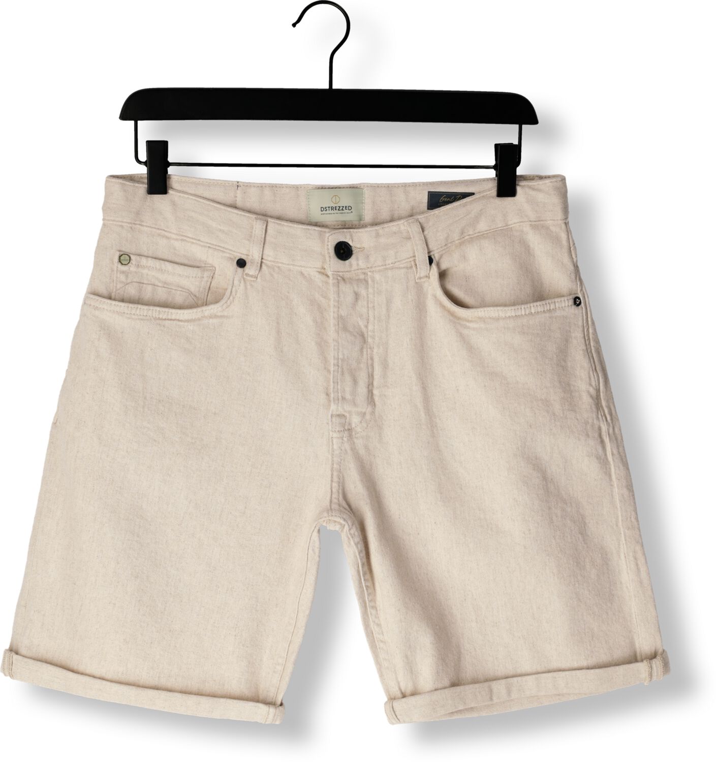 DSTREZZED Heren Jeans Gent D Shorts Nature Mix Ecru