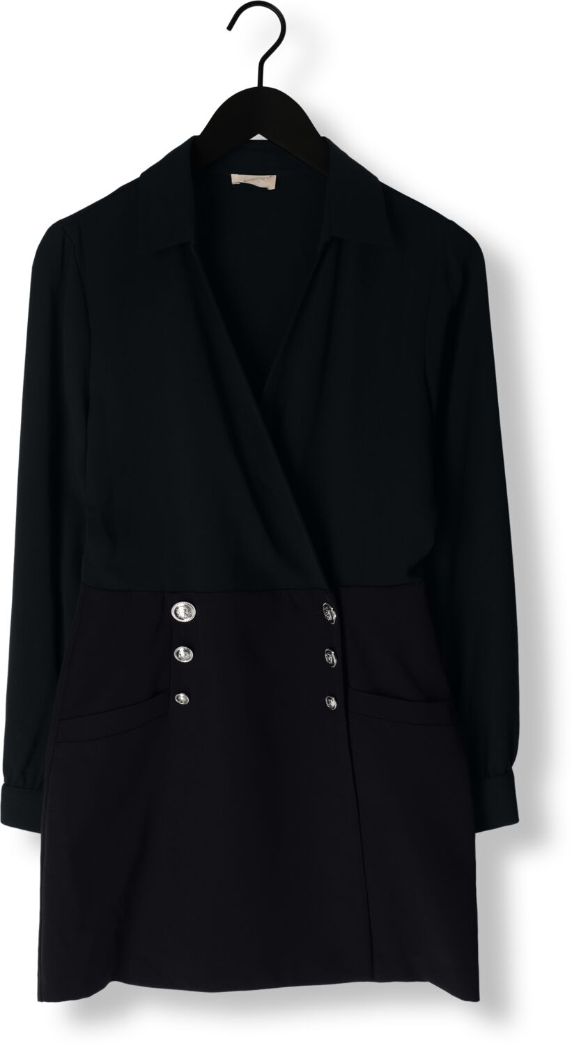 LIU JO Dames Jurken Thriller Bottoni Dress Donkerblauw
