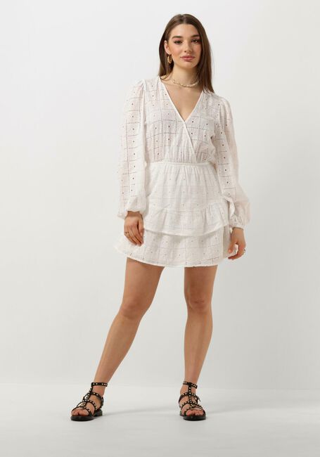 Gebroken wit REFINED DEPARTMENT Mini jurk ELOISE - large