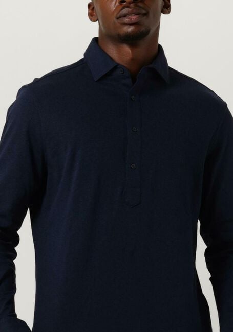 Donkerblauwe TOMMY HILFIGER Casual overhemd DC PIQUE POPOVER RF SHIRT - large