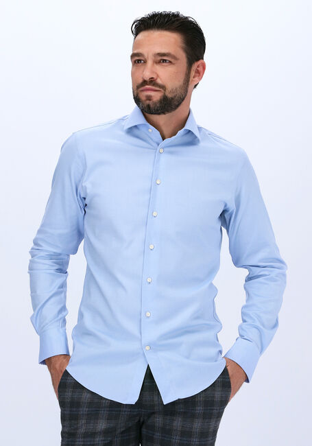 Lichtblauwe PROFUOMO Klassiek overhemd HUNDON - large