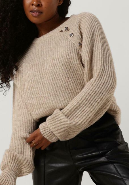 Ecru NOTRE-V Trui KNIT BUTTON NV-AZRA - large