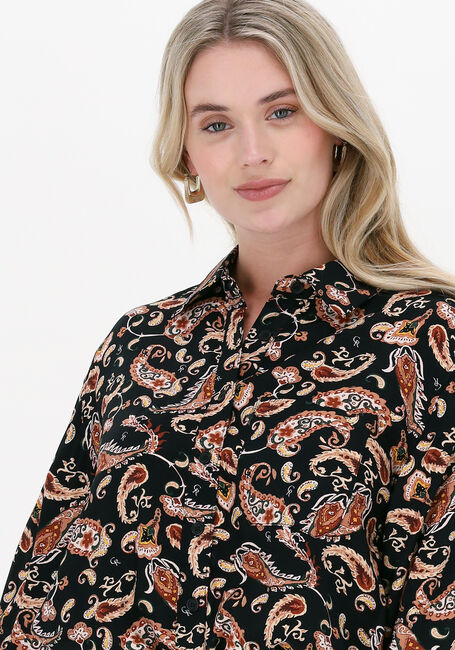 Zwarte COLOURFUL REBEL Blouses LEAN CR PAISLEY LOOSEFIT BLOUSE - large